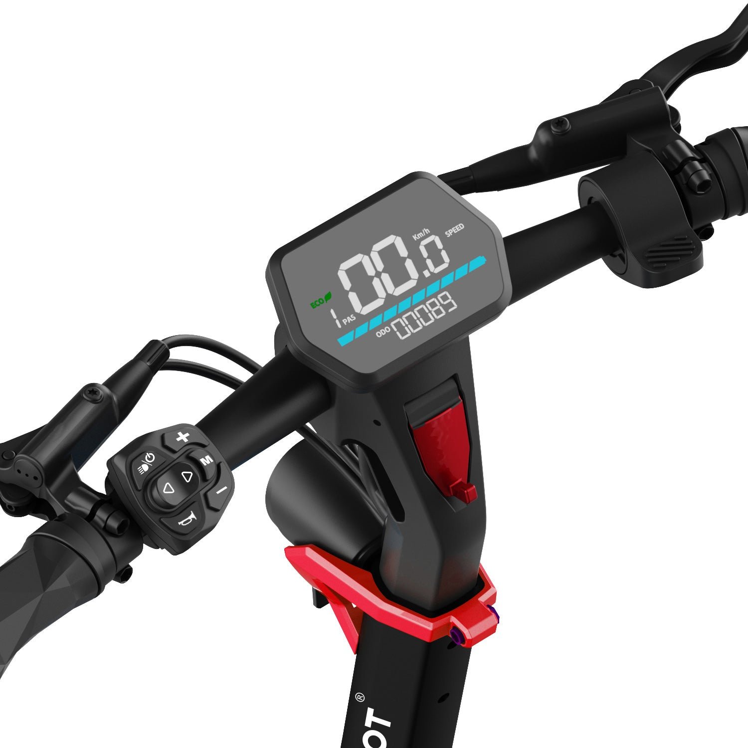 Nanrobot G4 handlebars with display and controls