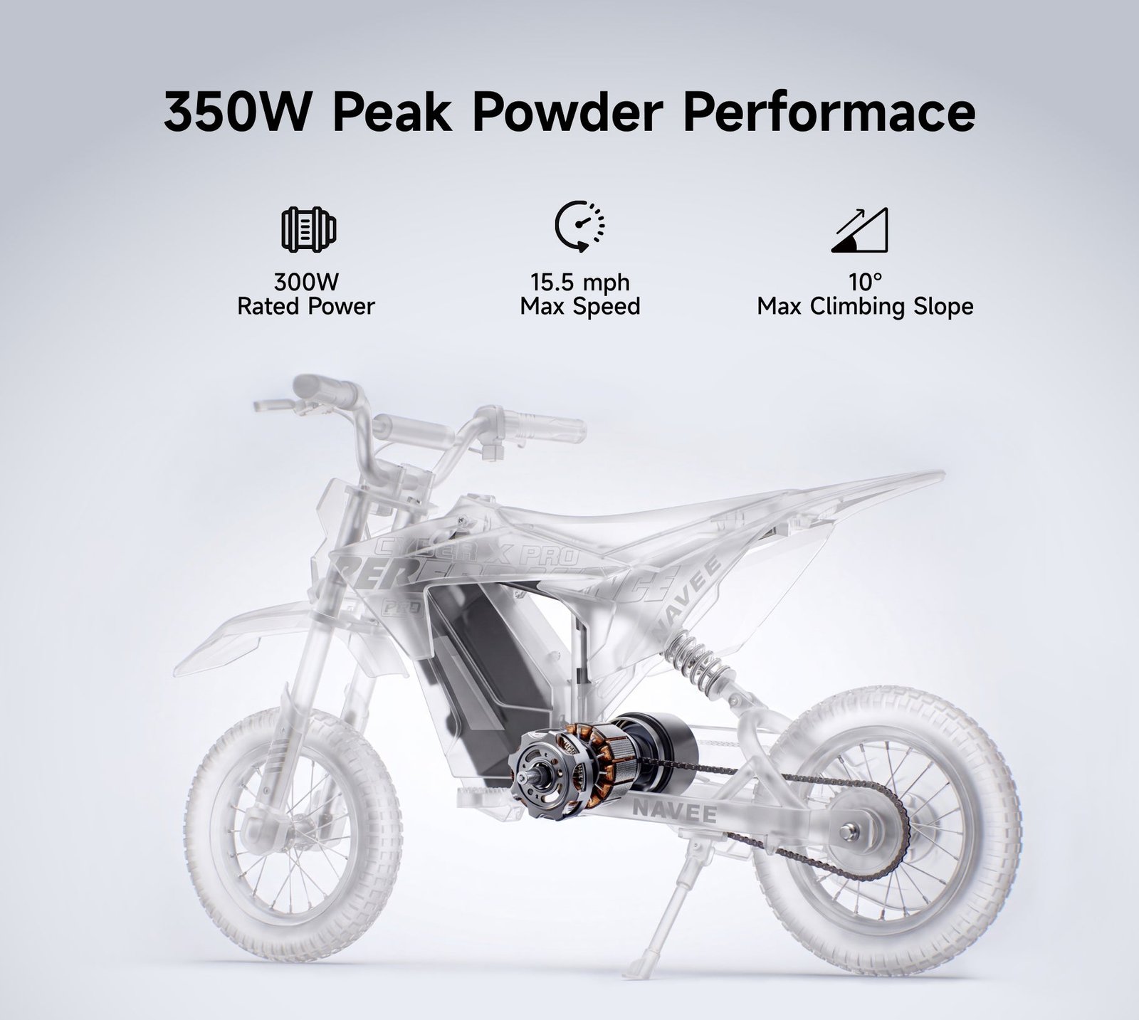 NAVEE Cyber X Pro | High-Speed Kids Dirt Bike - Image 8