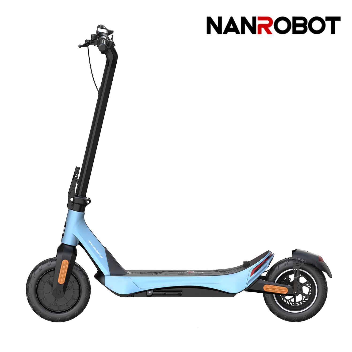 Nanrobot C1 electric scooter in Black, front three-quarter view