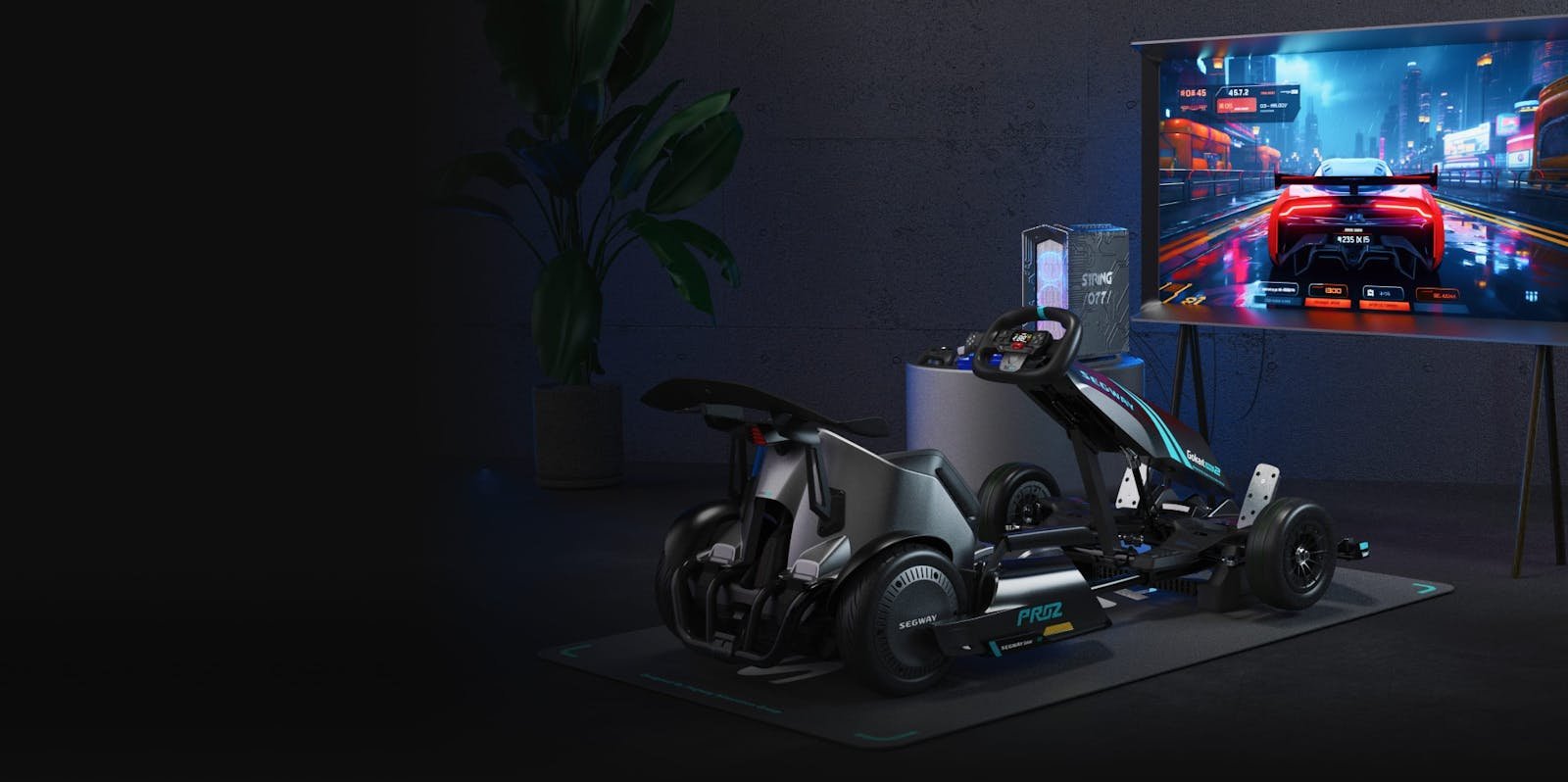 The 360-degree haptic feedback system on the Segway GoKart Pro 2
