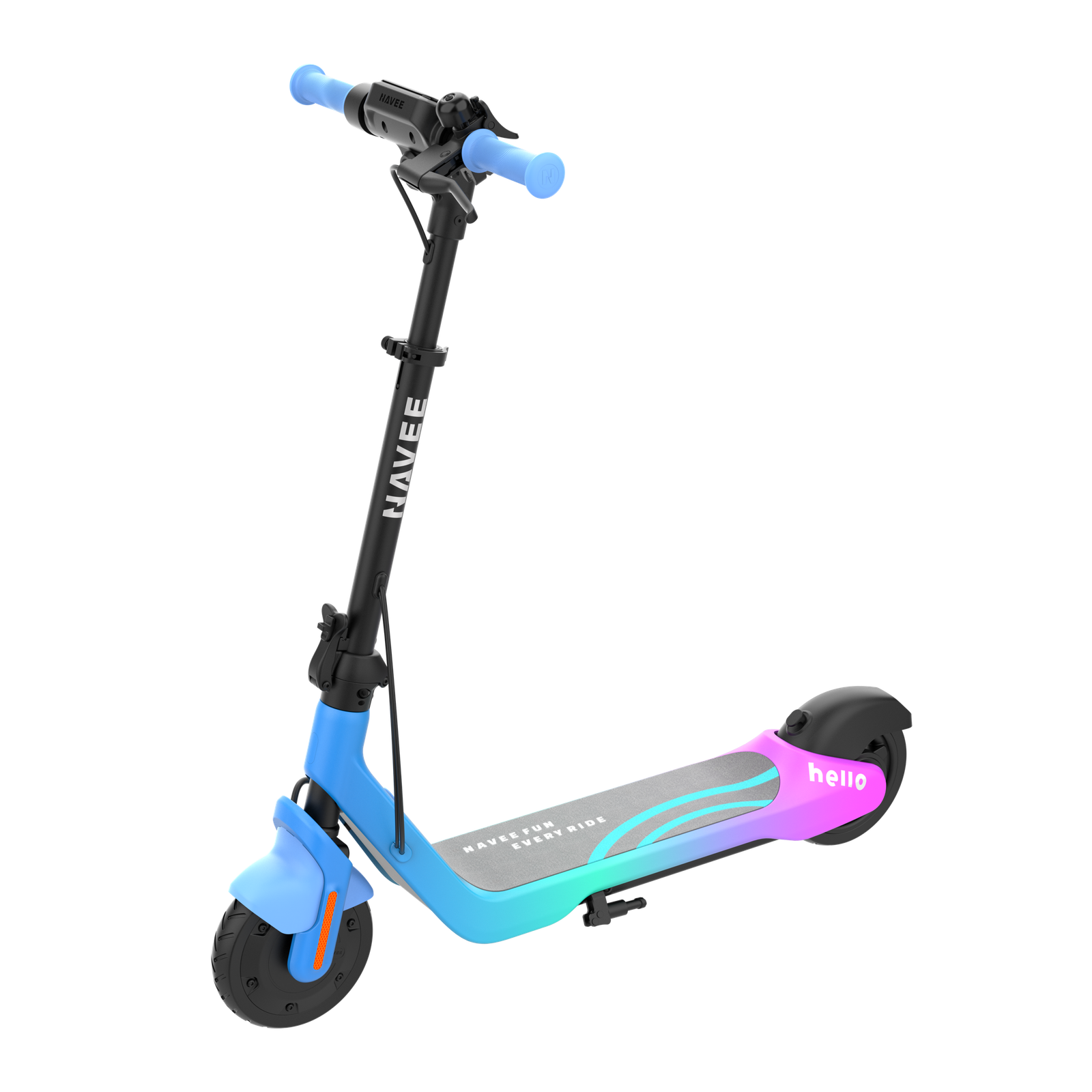 NAVEE K100 kids electric scooter, product photograph by NAVEE