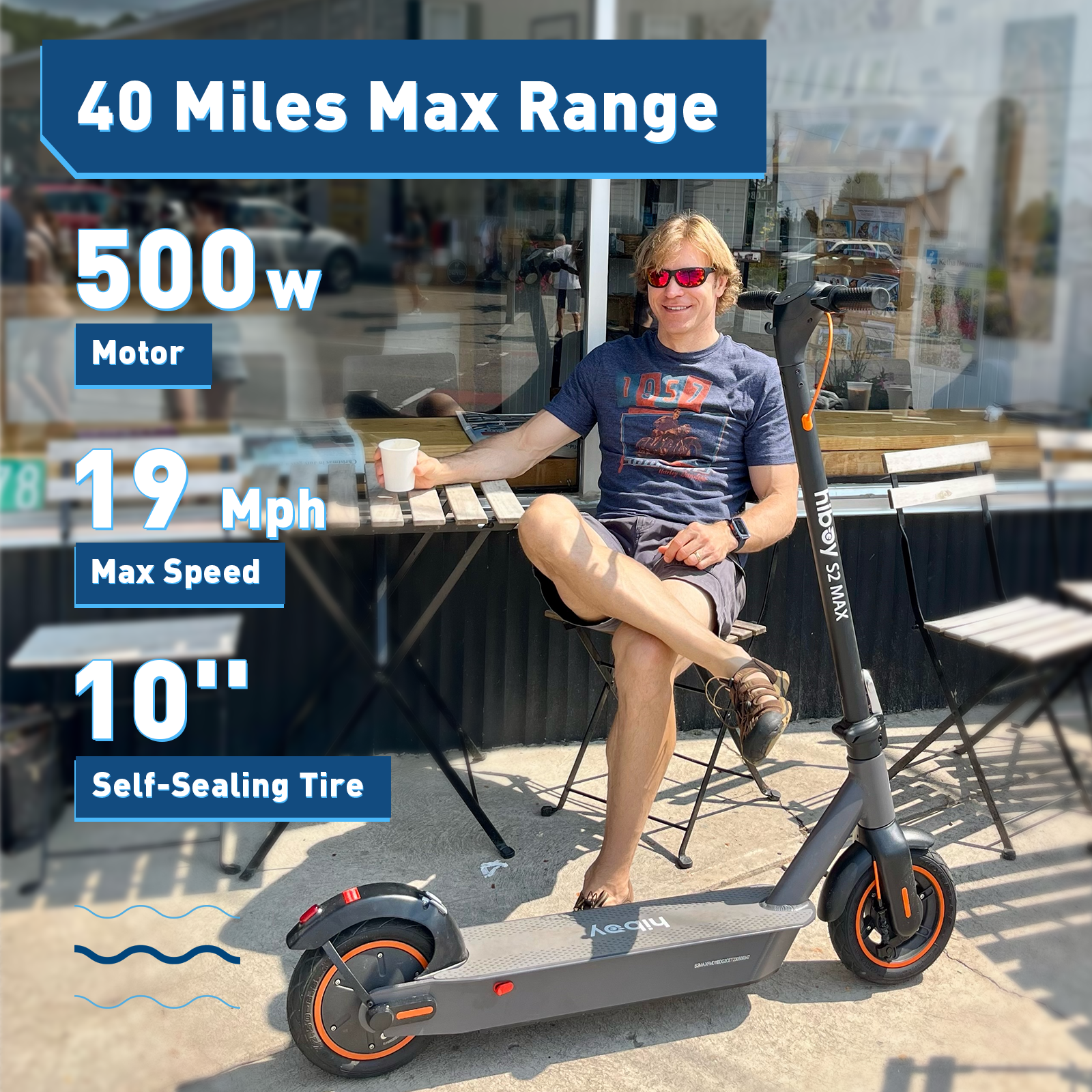 Hiboy S2 MAX Electric Scooter - Image 2