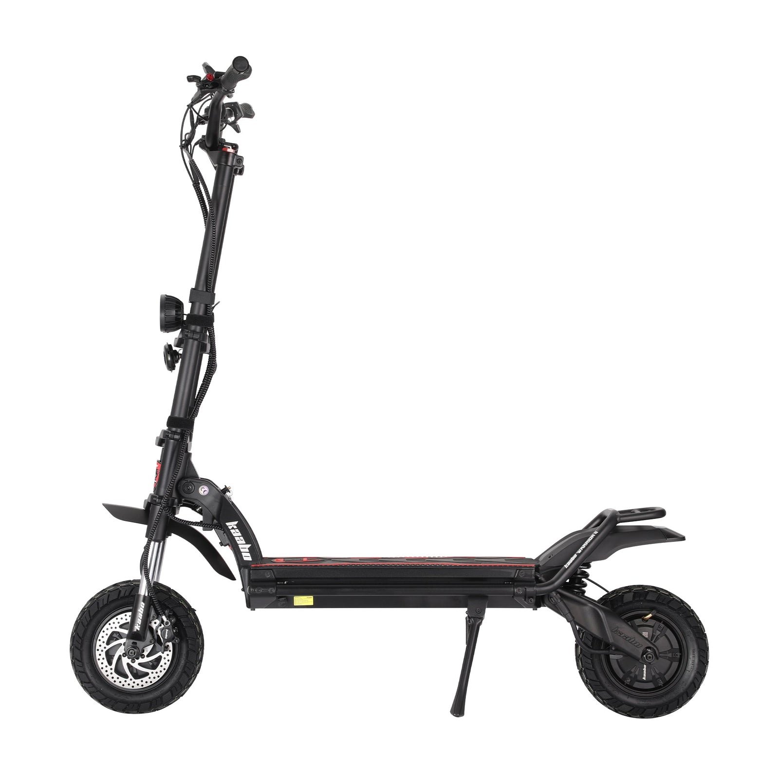 Dual stem and cockpit of the Kaabo Warrior 11 Max electric scooter