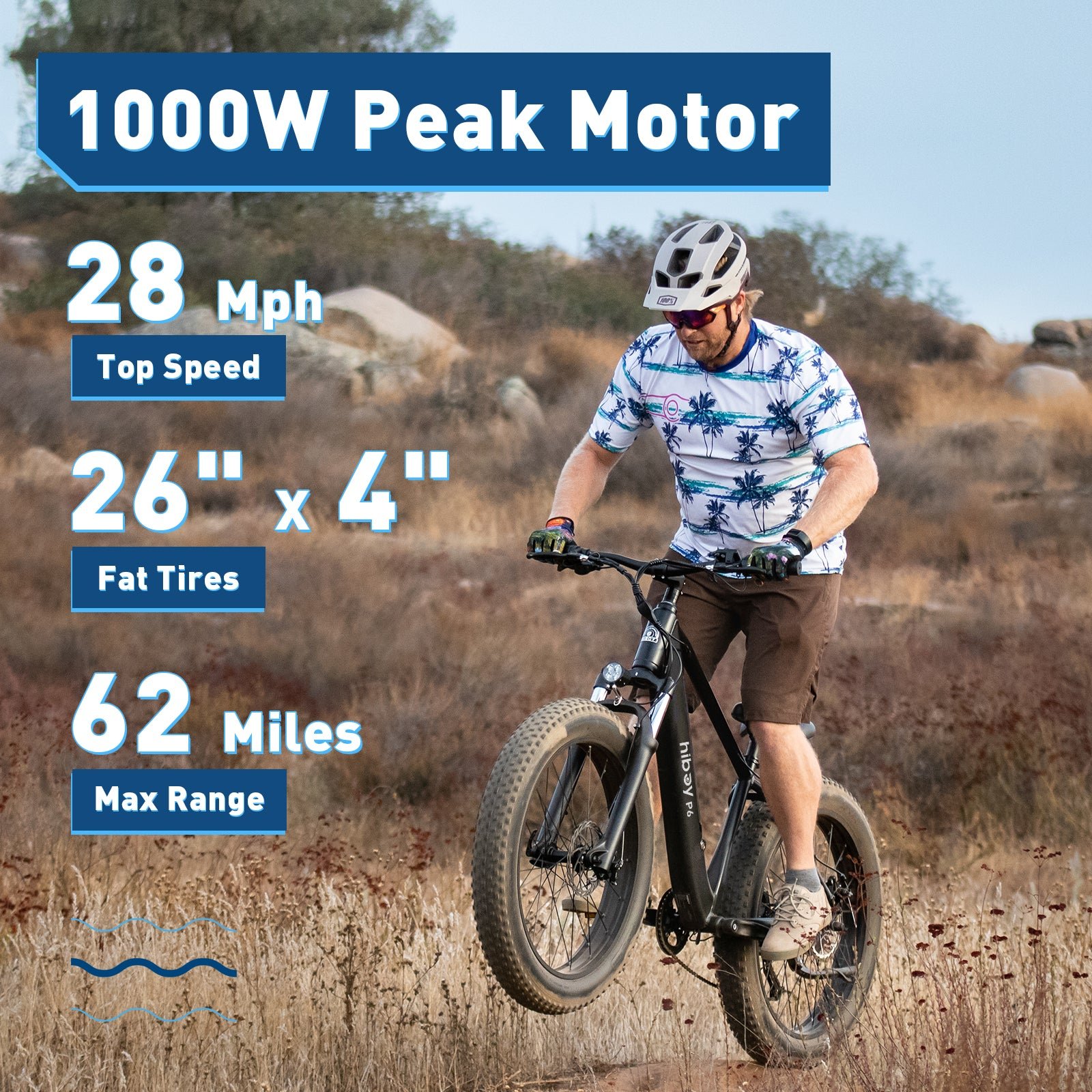 Hiboy P6 Fat Tire Electric Bike - Image 2