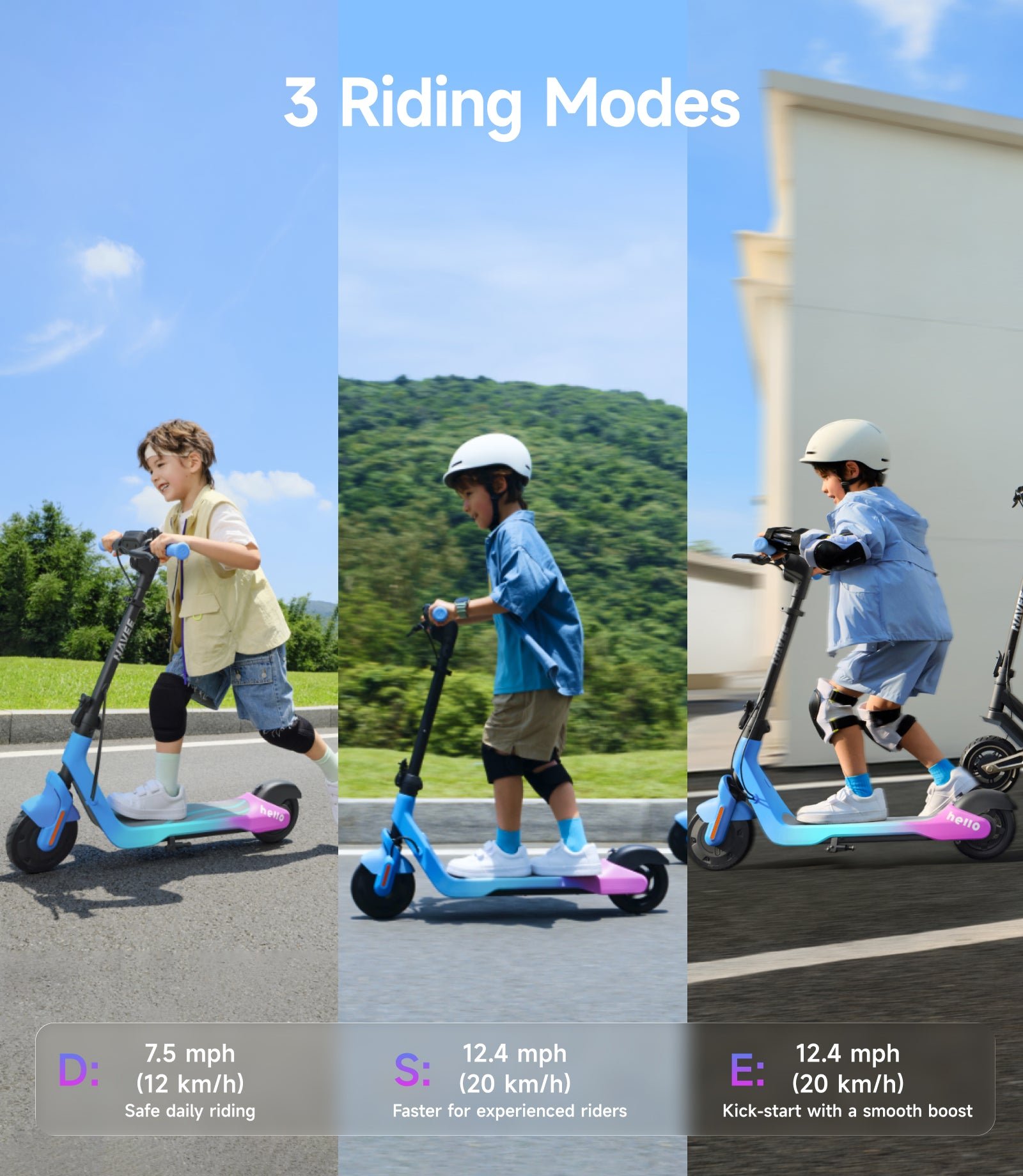 NAVEE K100 Max | Smart Kids Electric Scooter with Find My - Image 8