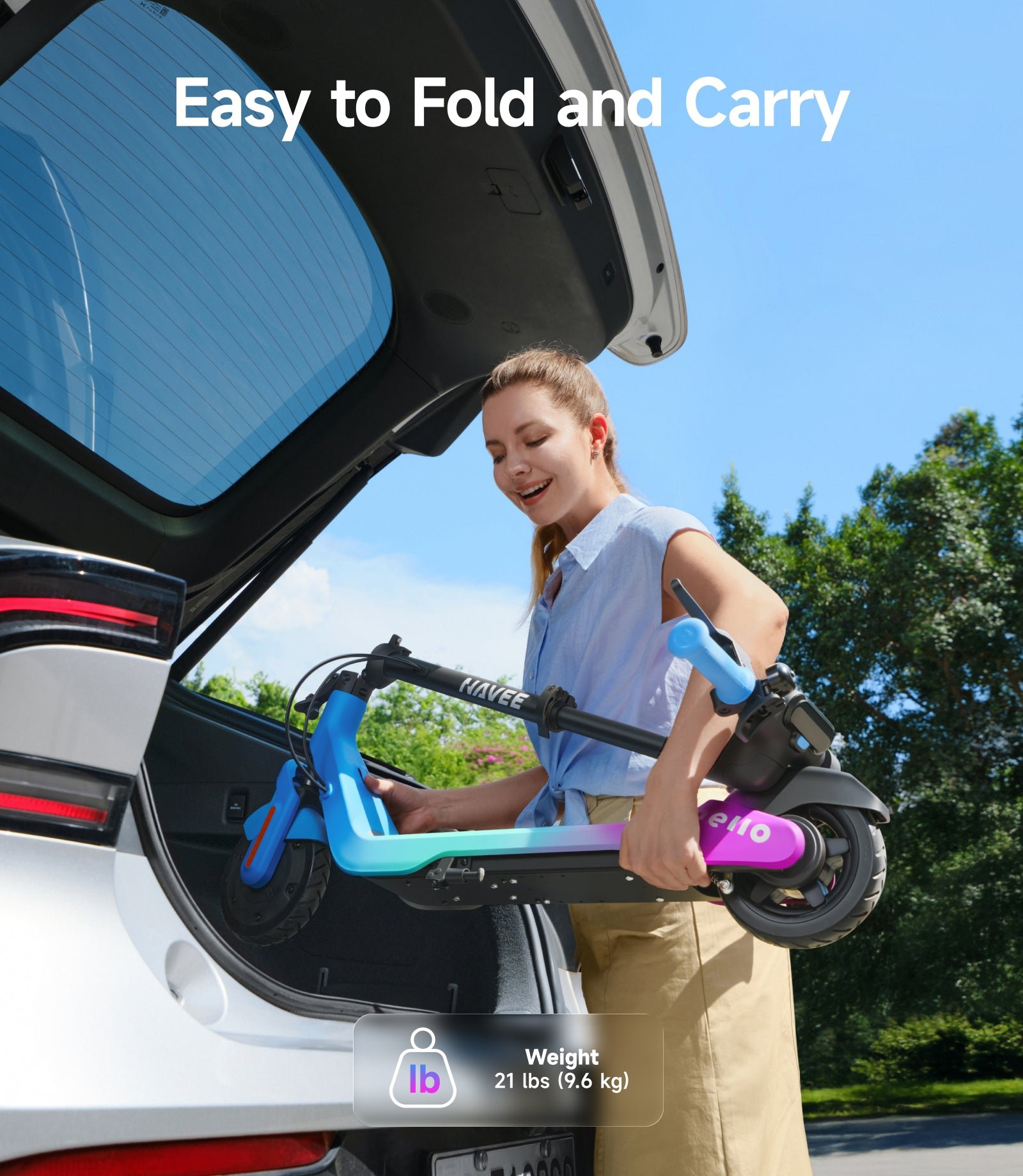 NAVEE K100 Max | Smart Kids Electric Scooter with Find My - Image 10