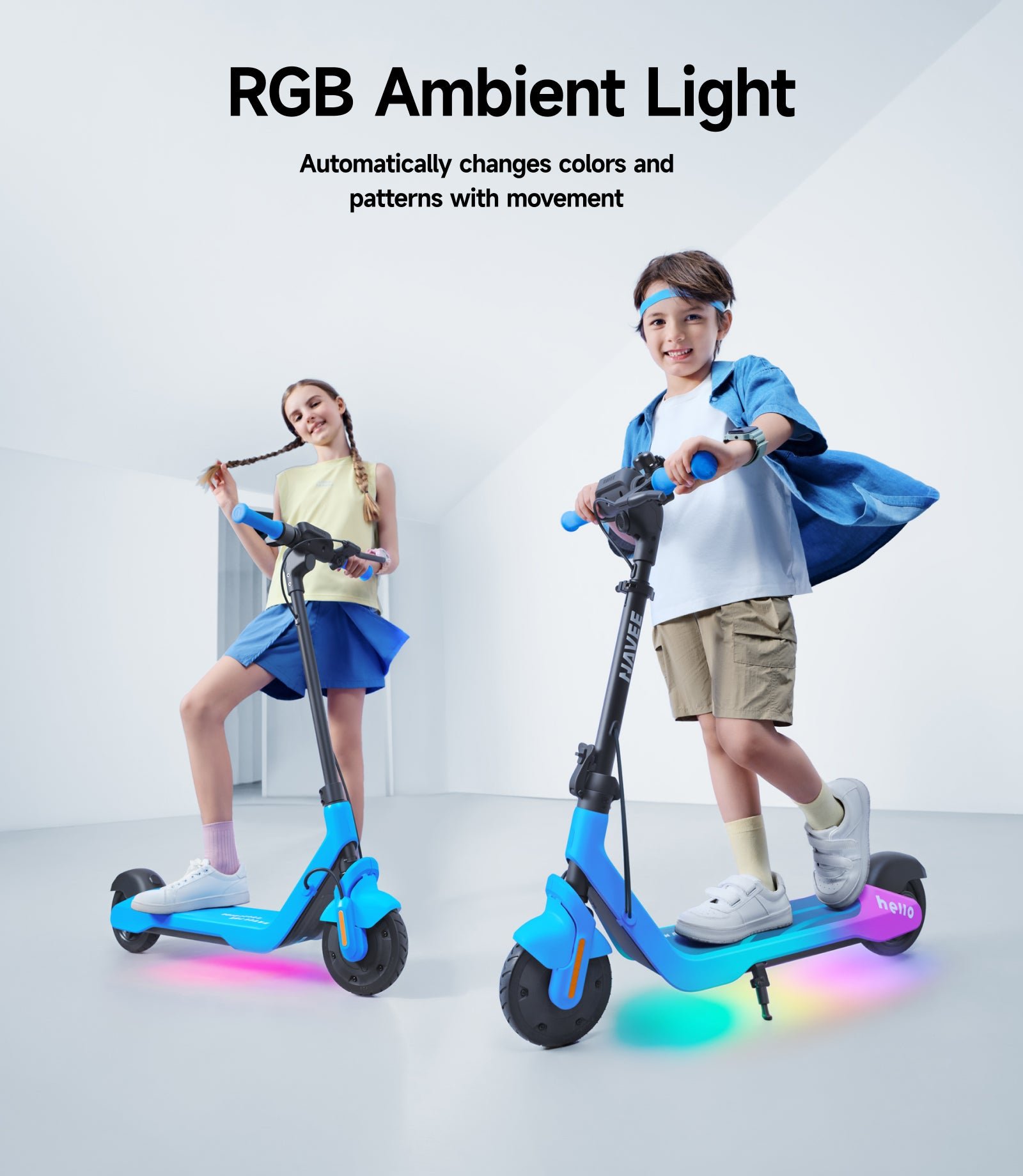 NAVEE K100 Max | Smart Kids Electric Scooter with Find My - Image 6