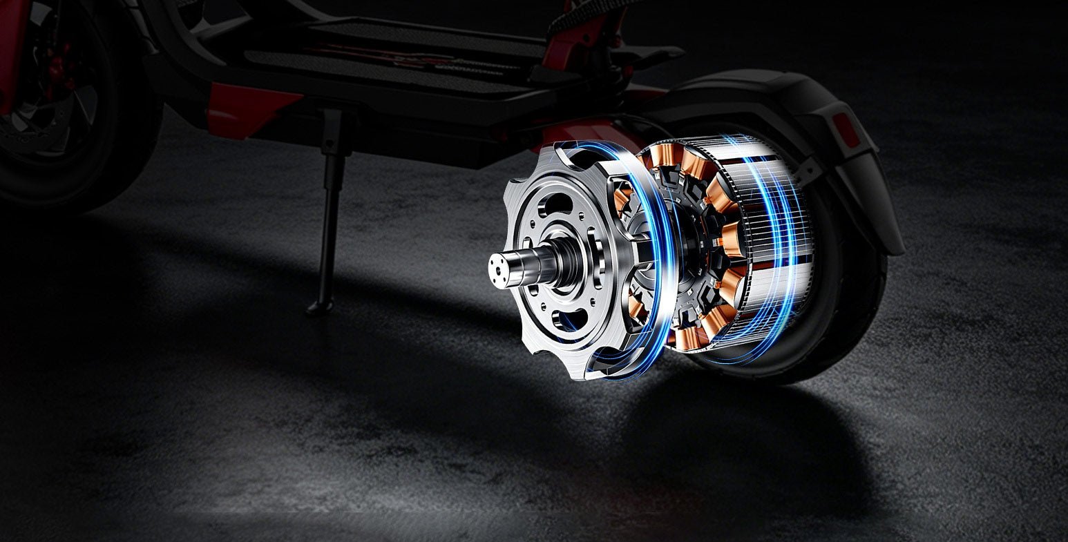 Cutaway of the Nanrobot G4 1200W rear hub motor