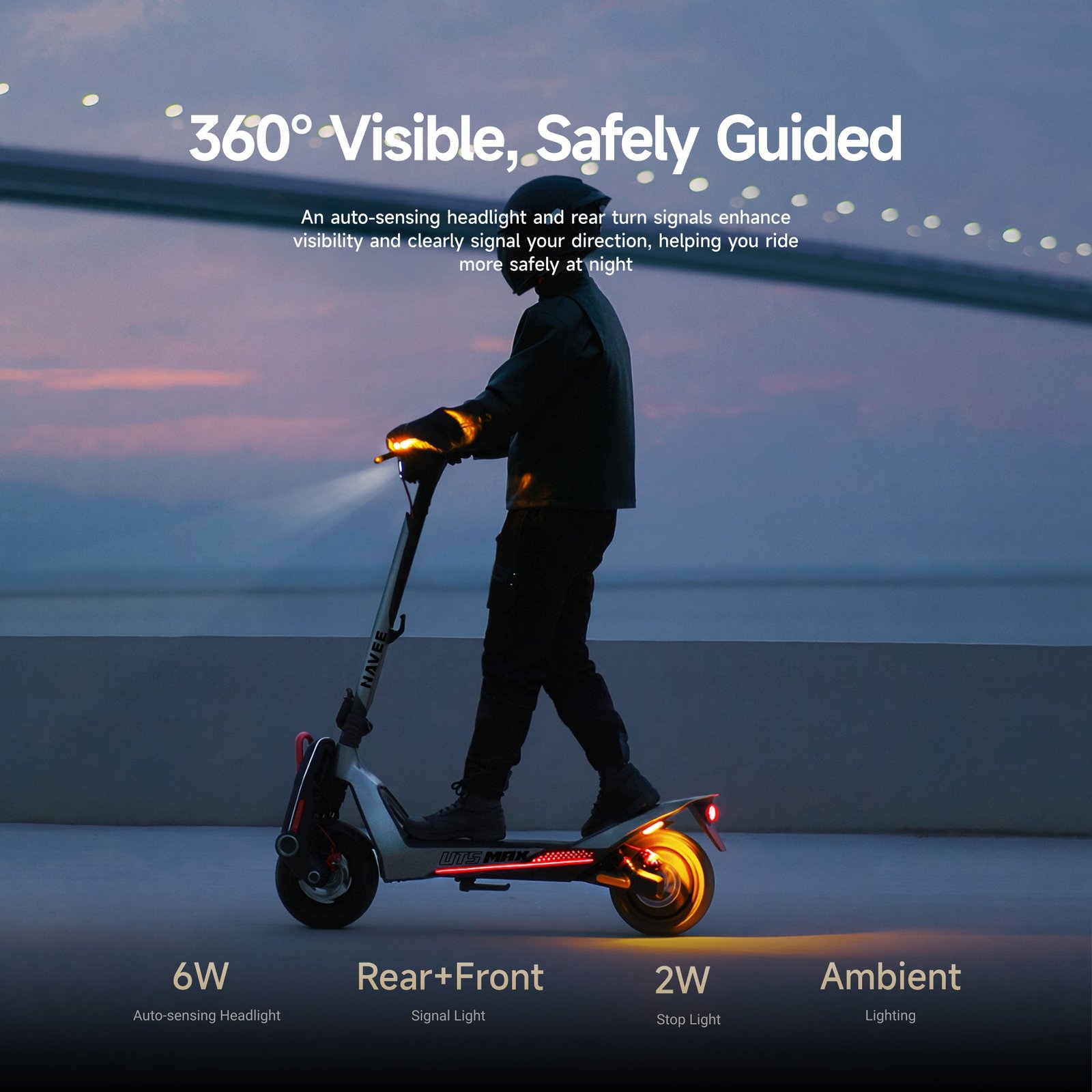 NAVEE UT5 Max | Hydraulic Suspension SuperScooter - Image 14