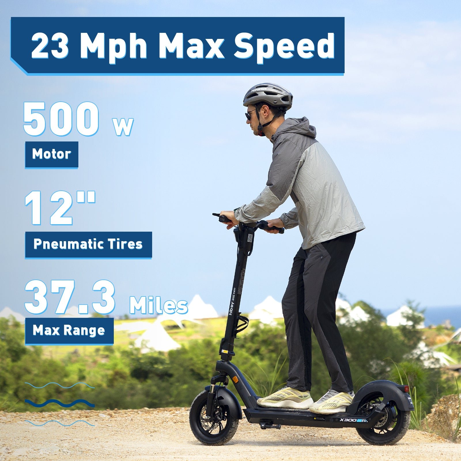Hiboy X300 Big-Wheel Electric Scooter - Image 2