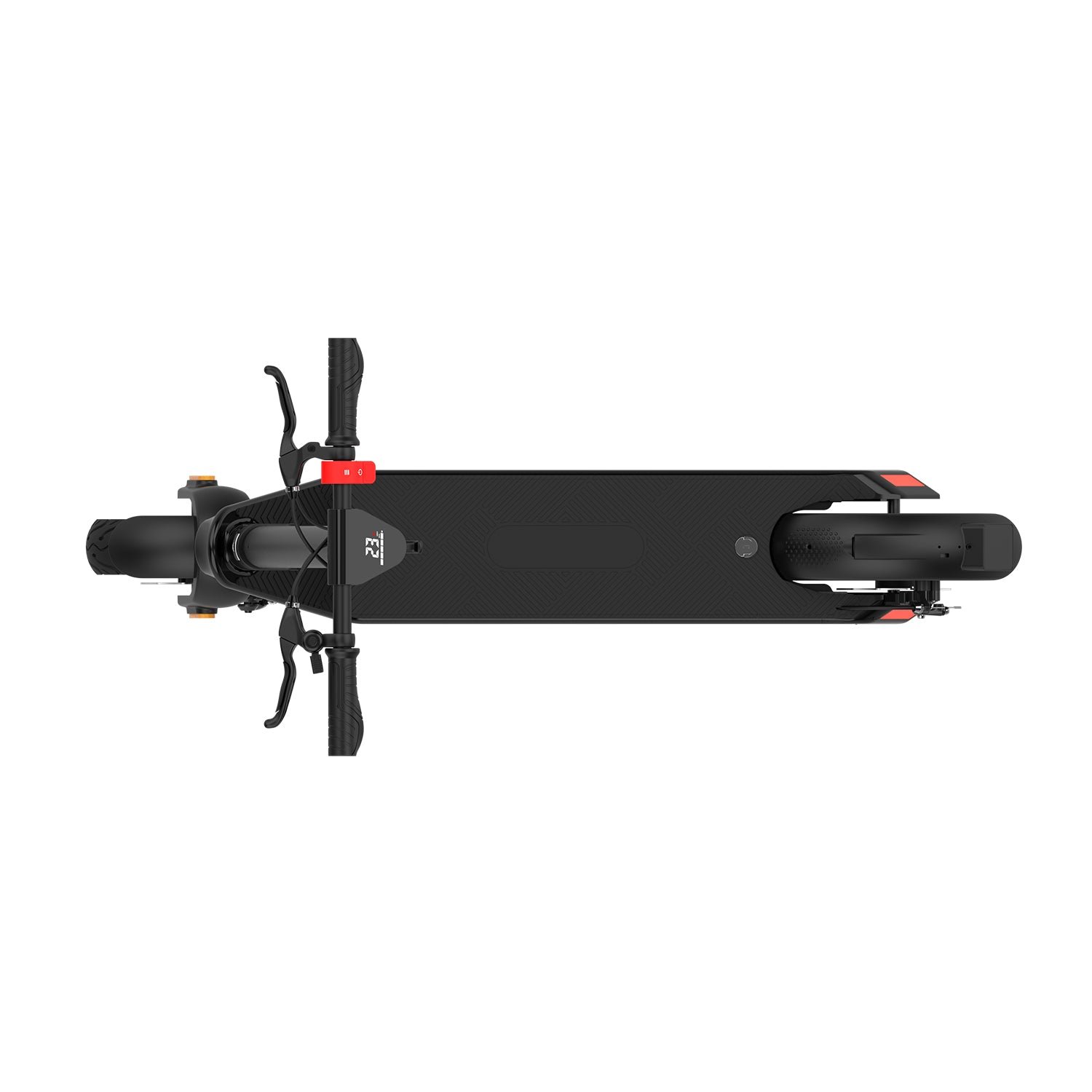 Top-down view of the Nanrobot X9 Pro Max deck and tires