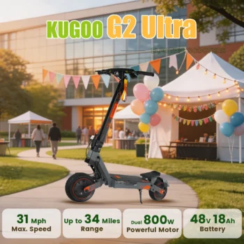 KUKIRIN G2 Ultra Electric Scooter | Dual 800W Powerful Motor | 48V 18Ah Battery