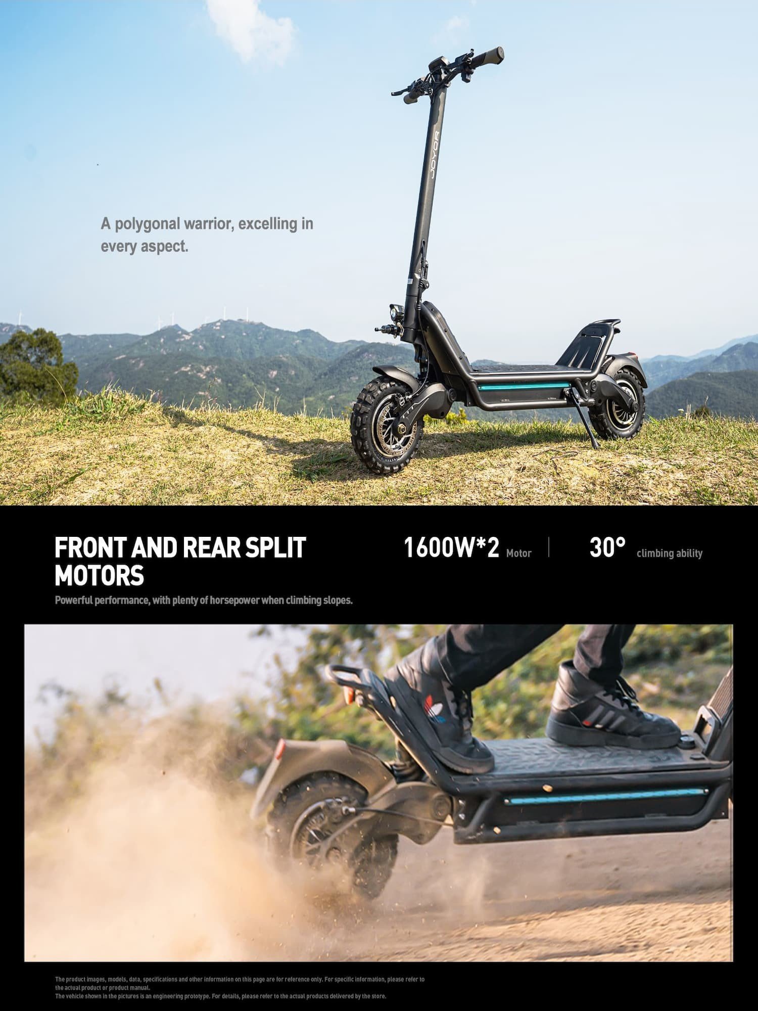 Joyor's official E6-S presentation: front and rear split motors and long range