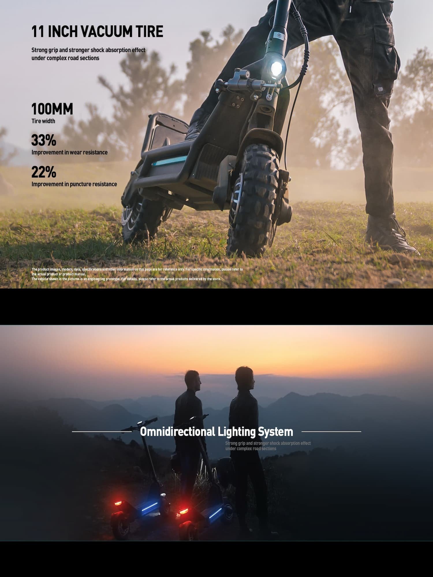 Joyor's official E6-S presentation: 11-inch vacuum tires and omnidirectional lighting system
