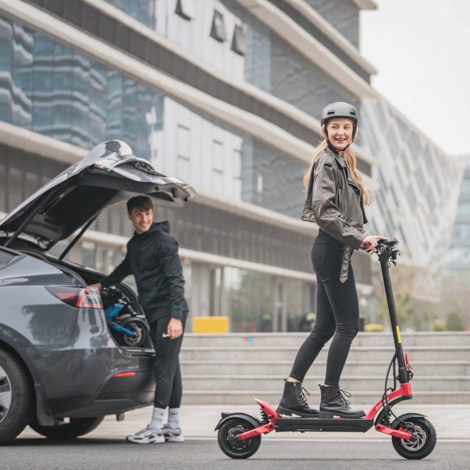 Kaabo Mantis X Plus dual motor electric scooter side view