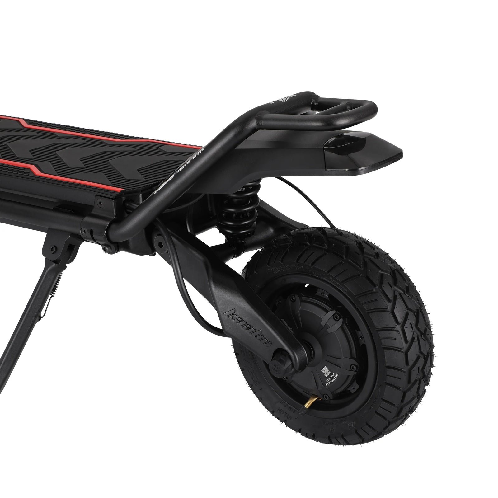 Rear wheel of the Kaabo King GTR Max with 160mm disc brake and tubeless tire
