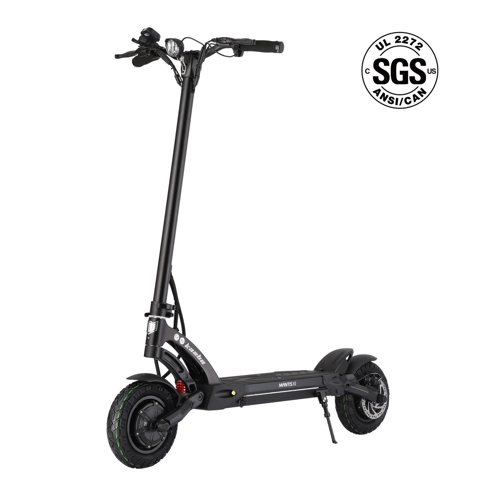 Kaabo Mantis 10 Lite electric scooter in the black finish