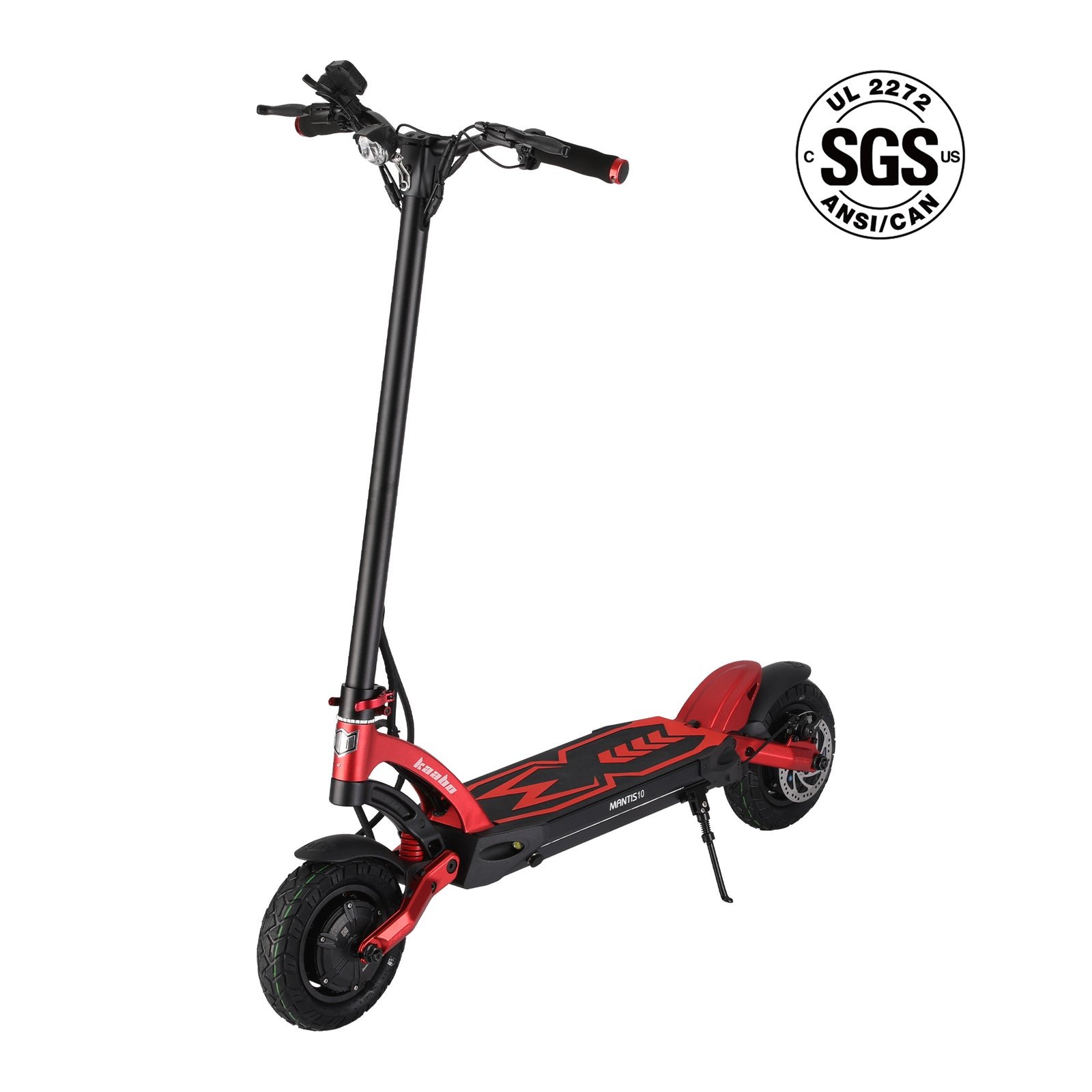 Kaabo Mantis 10 Lite electric scooter in the red finish