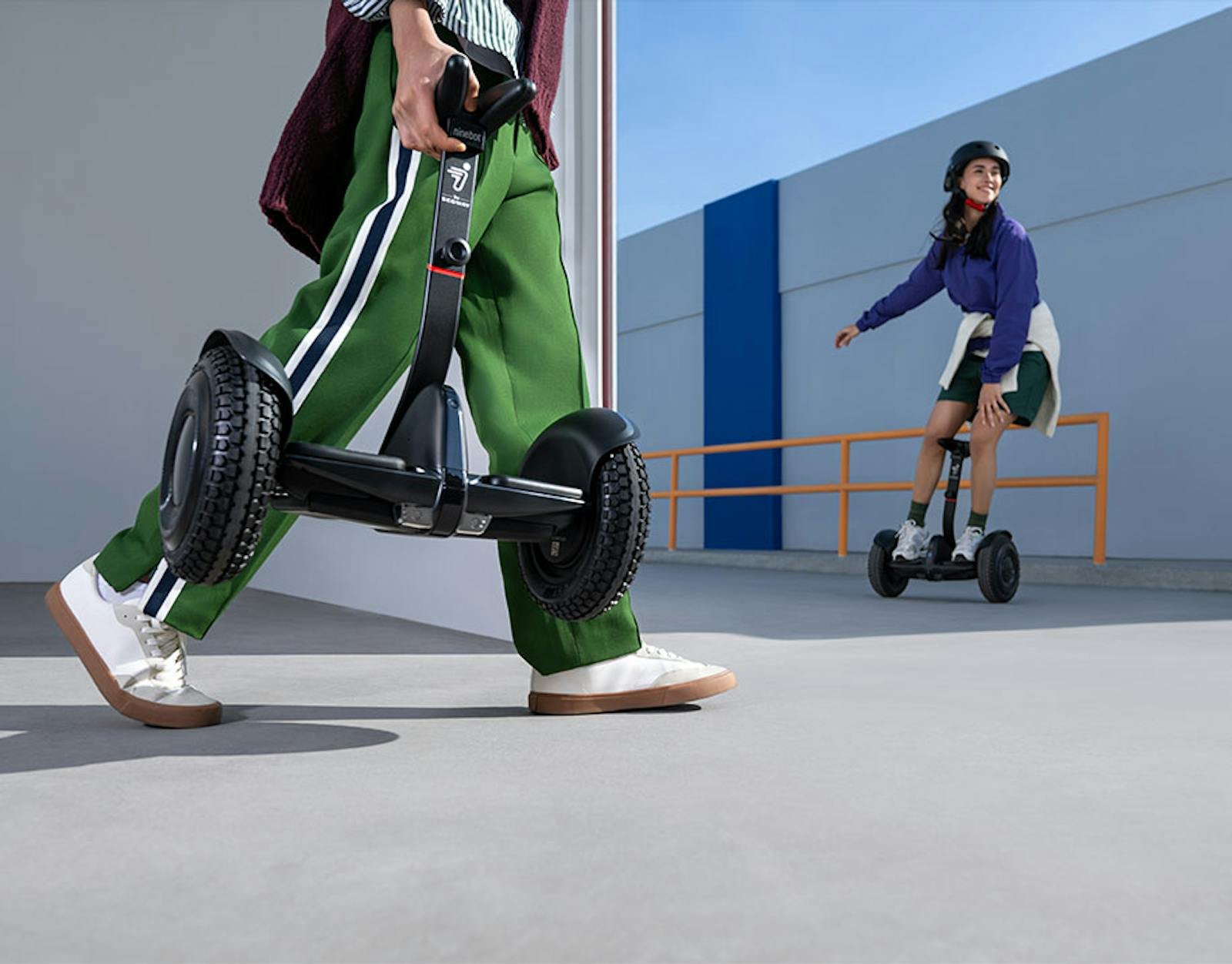 The Bluetooth speaker on the Segway Ninebot S2 self-balancing electric scooter