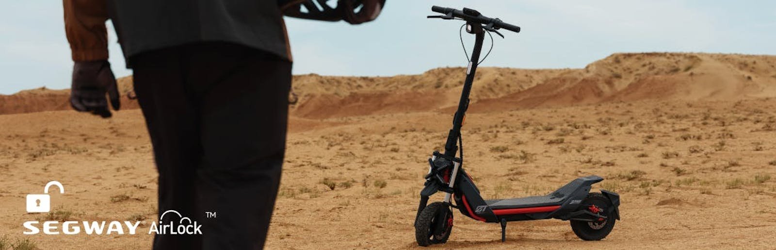 The dashboard display on the Segway ZT3 Pro electric scooter