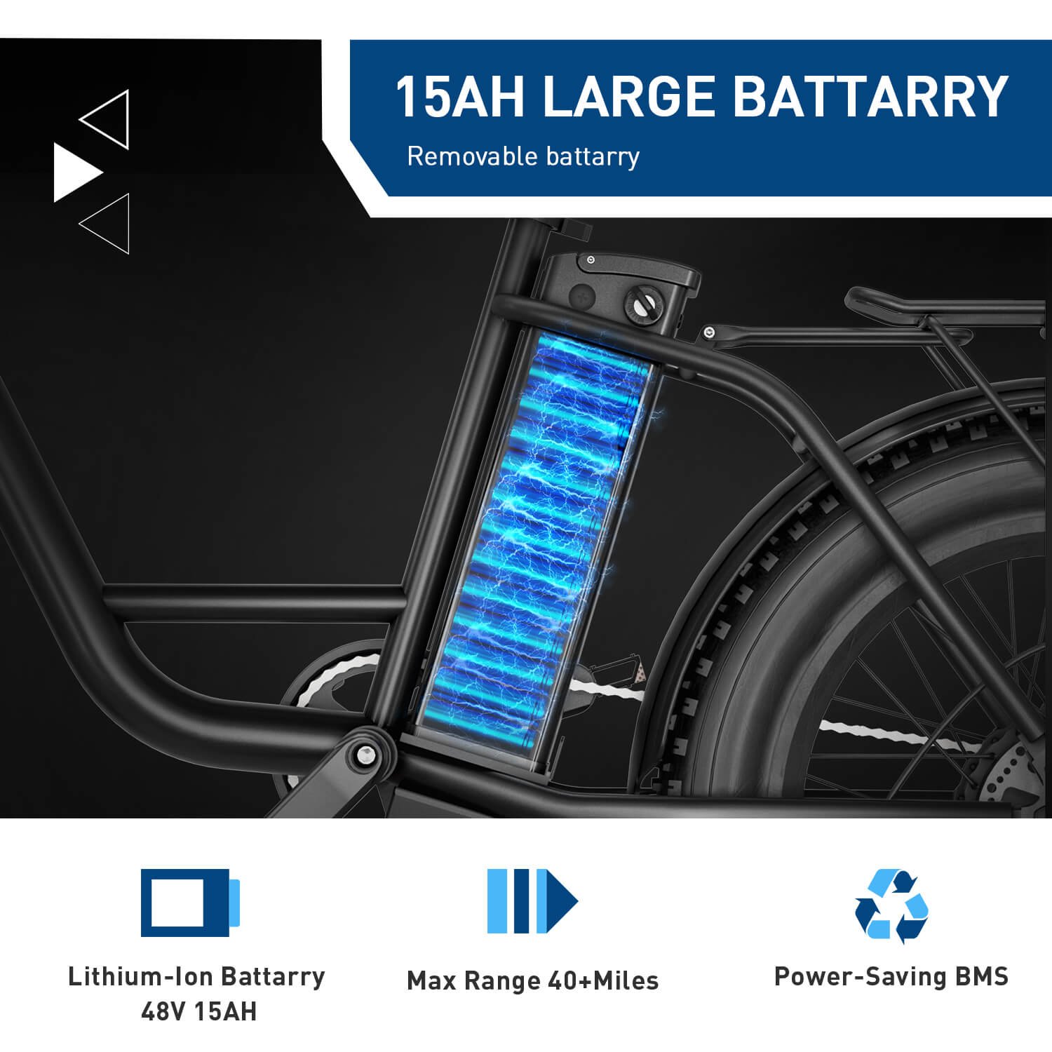Hiboy EX6 Step-thru Fat Tire Electric Bike - Image 11