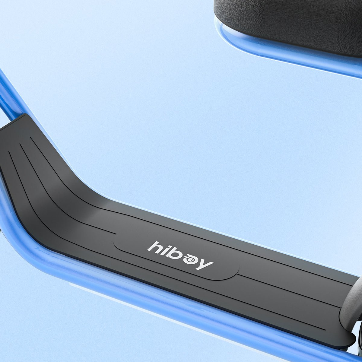 Rear view of the Hiboy Q2 Lite kids electric scooter showing the enclosed rear wheel, taillight and basket