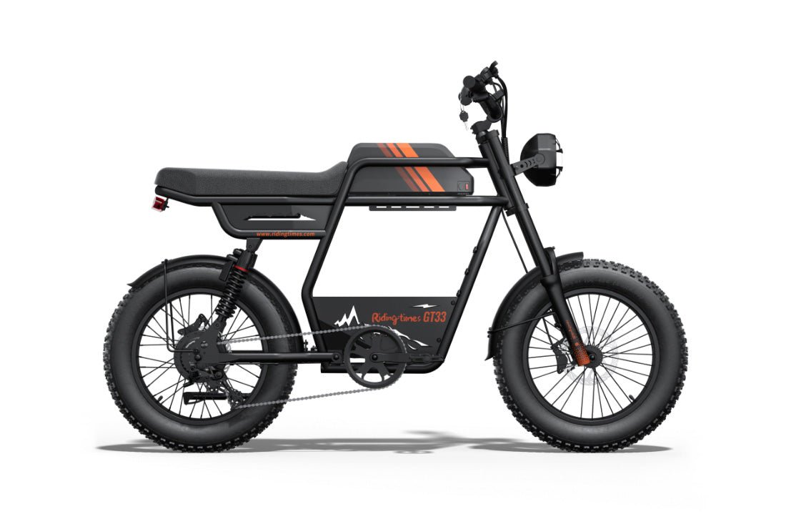 Riding’times GT33 cargo electric bike single battery studio view from the right