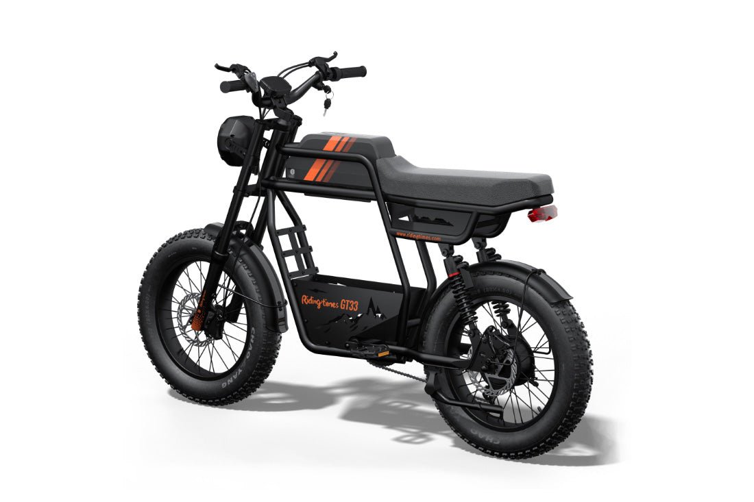 Riding’times GT33 cargo electric bike single battery studio view from the front