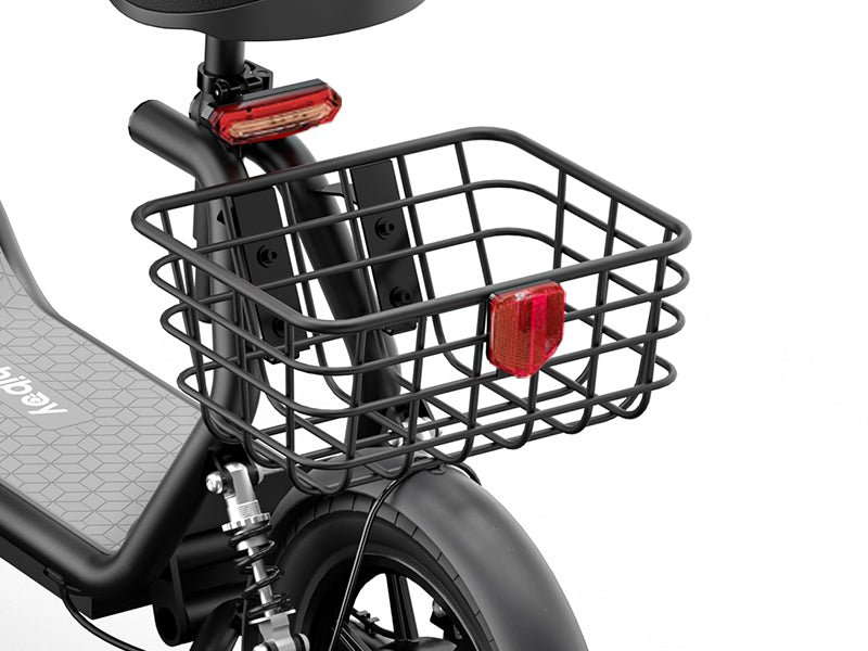 Rear basket and taillight of the Hiboy U2 electric scooter