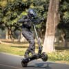 YUME Hawk electric scooter front quarter view