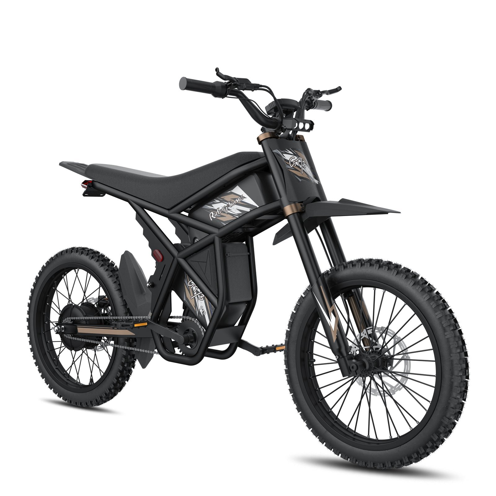 Riding’times GT73 Pro electric motorbike studio view from the left