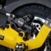 Hydraulic brake caliper and disc on the Teverun Blade Mini Ultra electric scooter