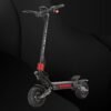 YUME Raptor electric scooter side view with red cooling fins