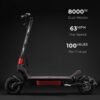 YUME Predator electric scooter front quarter view