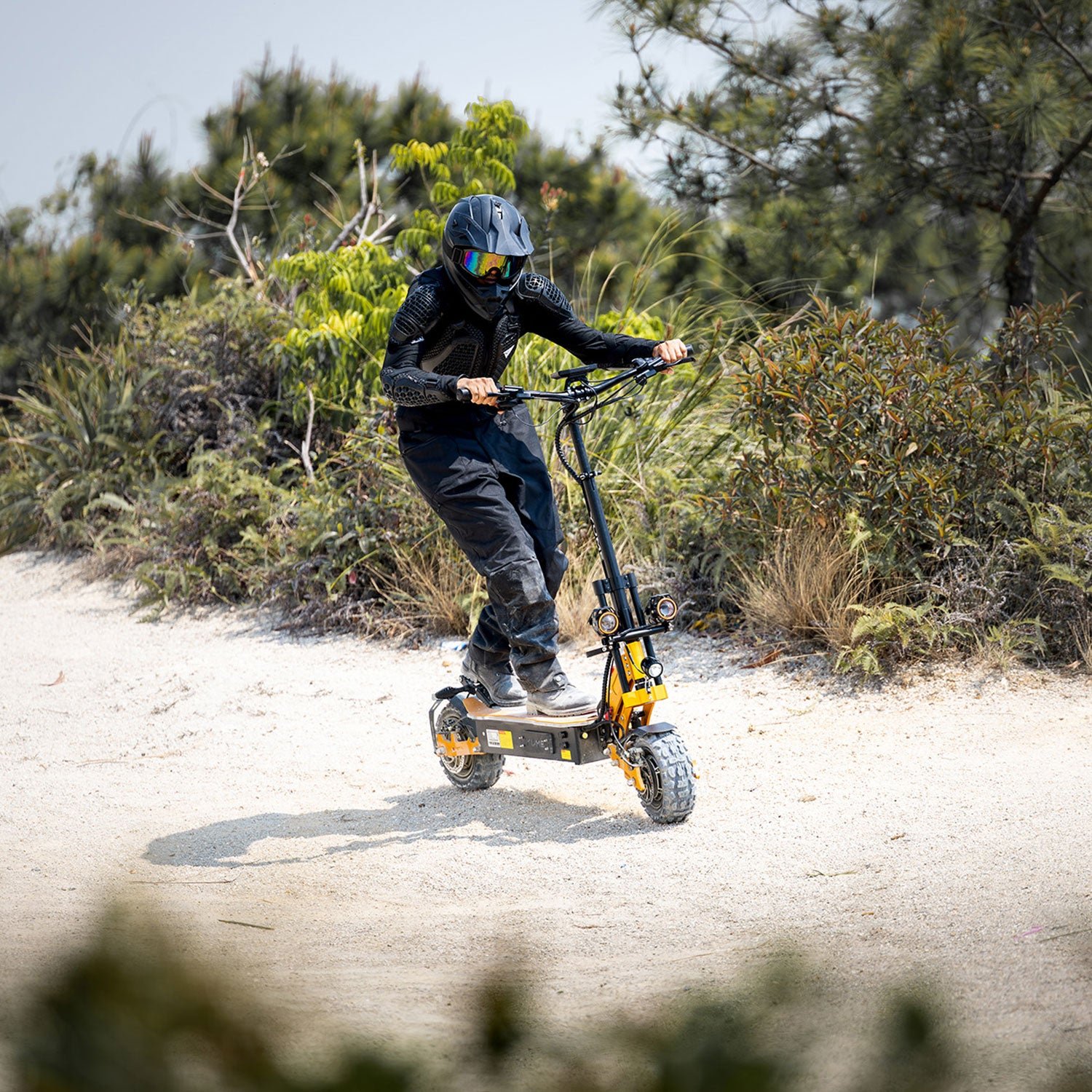 YUME X11+ electric scooter front quarter view