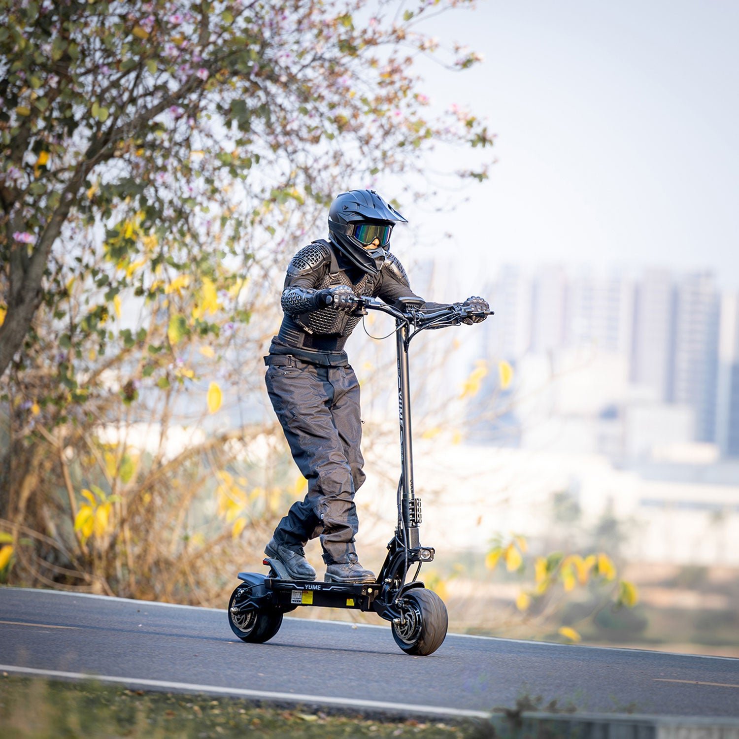 YUME Hawk Pro electric scooter wide deck and dual motors