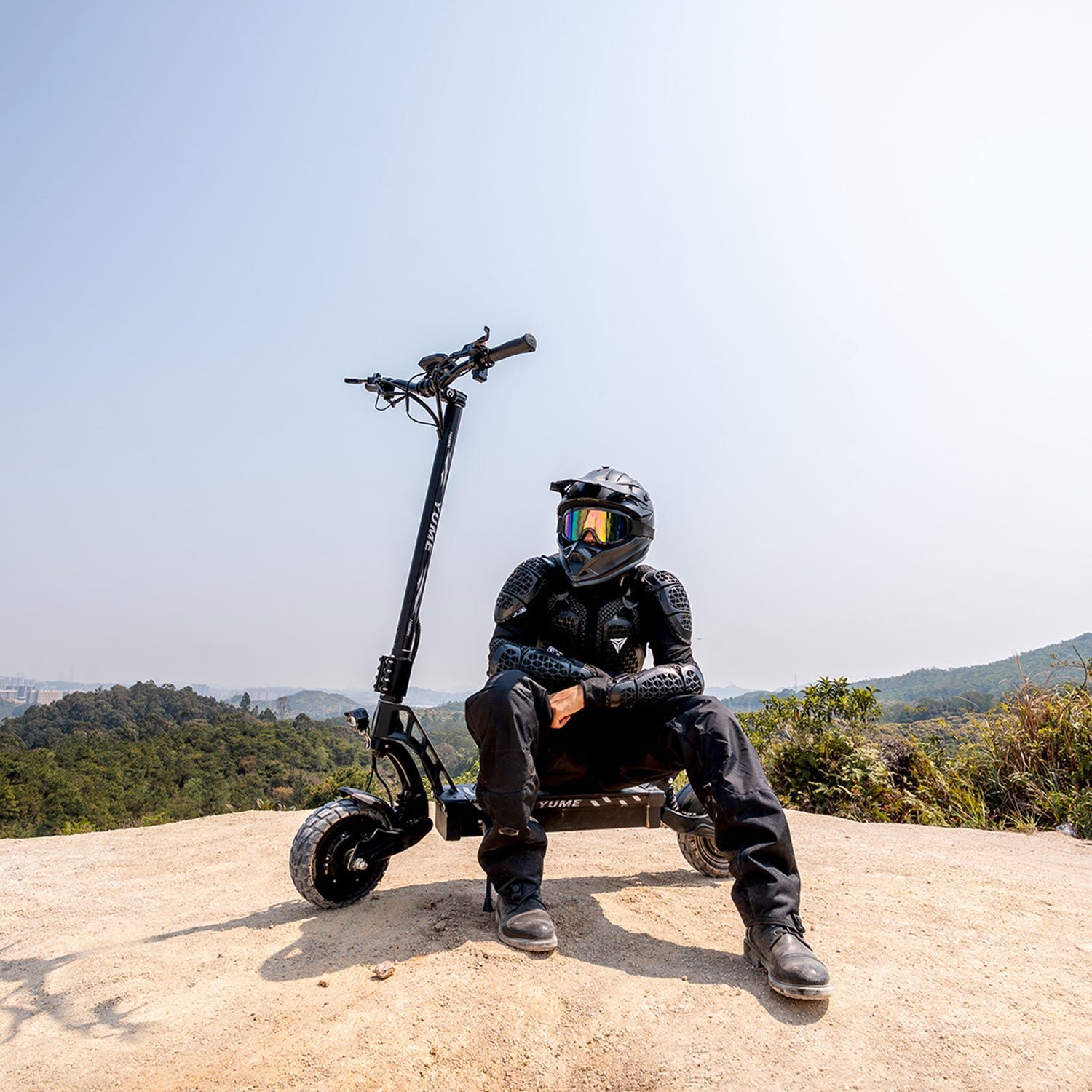 YUME Hawk electric scooter rear quarter view