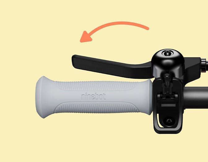Brake lever on the Segway Ninebot C2 Pro handlebar