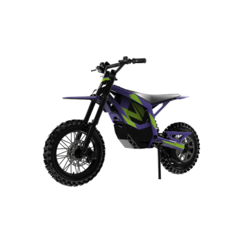 APTUM AP-2C-1 electric dirt bike in green, front quarter view