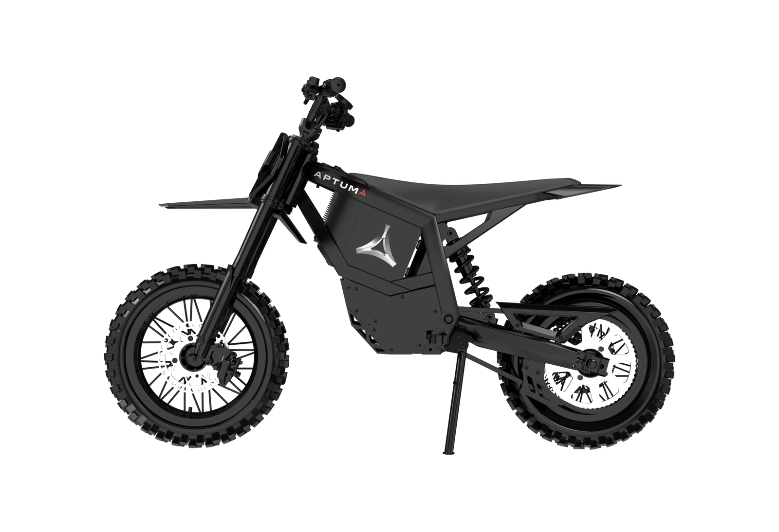 APTUM AP-2C-1 electric dirt bike in black, side