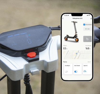 Display and Tuya app on the Riding’times G63