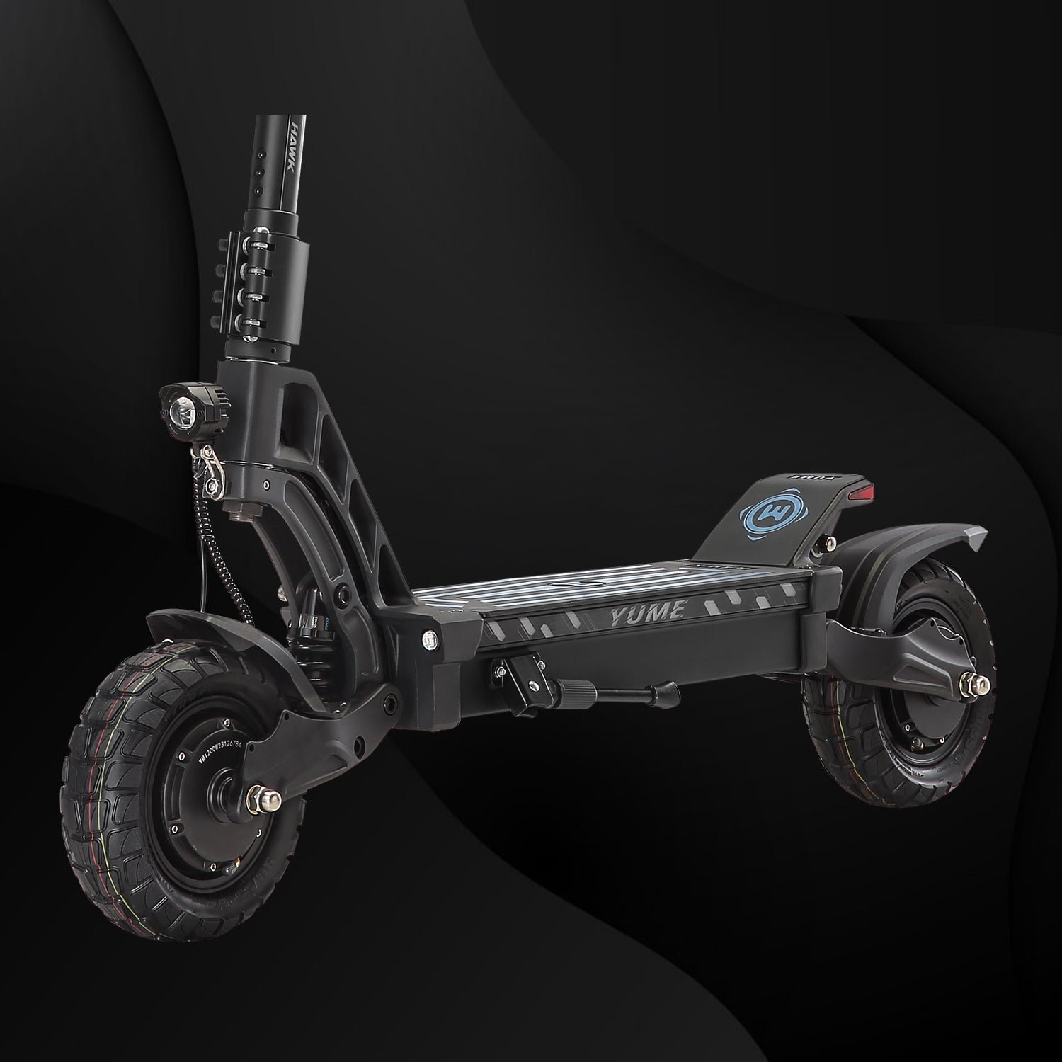 YUME Hawk electric scooter headlight and stem