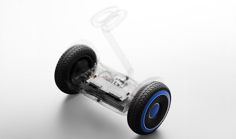 X-ray view of the Segway Ninebot S2 Kids self-balancing system