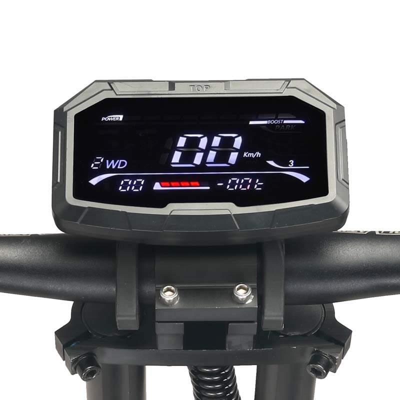 LCD display on the handlebar of the Teewing Z4 Pro electric scooter