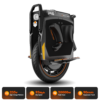 INMOTION P6 electric unicycle with INMOTION stat panel: 235V, 93 mph, 20000W, 90mm
