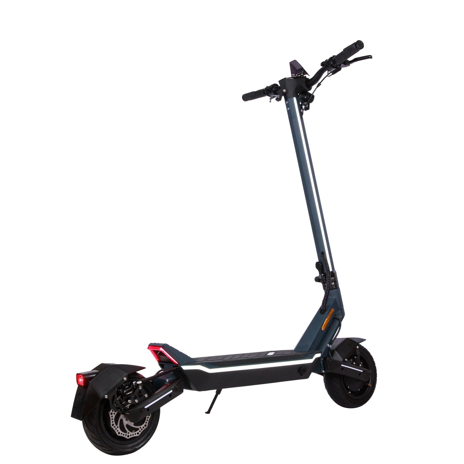 Punk Rider electric scooter three-quarter studio view from the rear