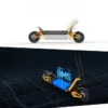 INMOTION art showing the RS folding action and its Smart BMS battery pack