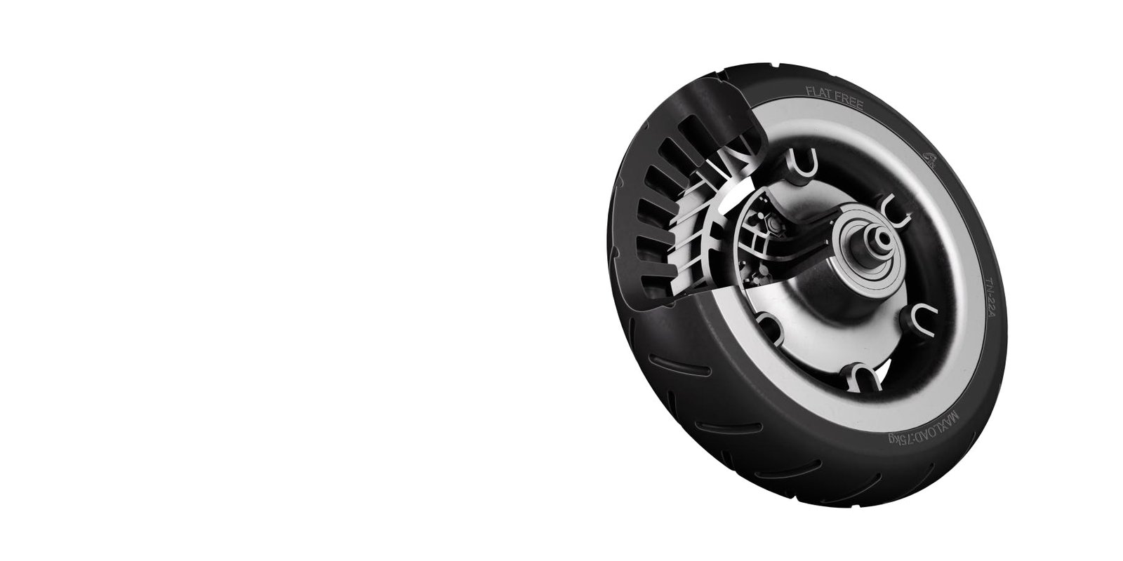 8.1 inch inner hollow tire of the Segway E2 Plus II electric scooter