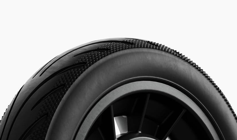 10 inch tubeless tire on the Segway E3 Pro electric scooter