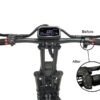 Handlebar of the Teewing Z4 Pro electric scooter showing the twist throttle upgrade